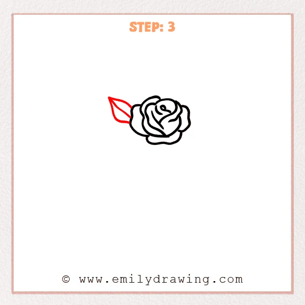 how to draw a rose skull - Step 3